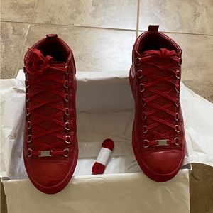Balenciaga Arena High 'Shiny Red'